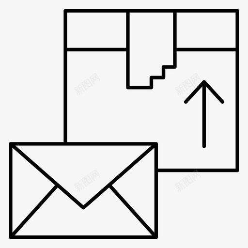 包裹箱子纸箱svg_新图网 https://ixintu.com 包裹 箱子 纸箱 邮件 信息 物流配送