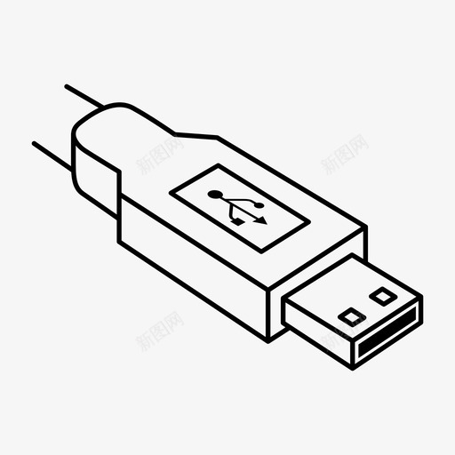 usba端口电缆连接svg_新图网 https://ixintu.com 端口 连接 电缆 插槽 插座 终端