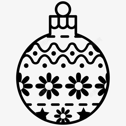 圣诞球节日泡泡节日球svg_新图网 https://ixintu.com 节日 圣诞 泡泡 新年 庆祝 派对 装饰 饰品