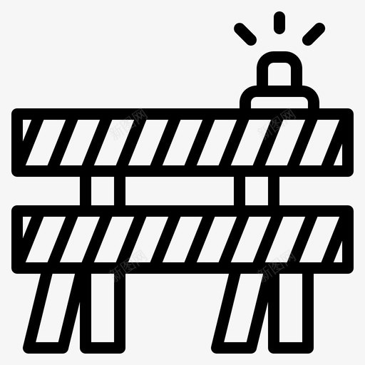 障碍物禁止进入保安svg_新图网 https://ixintu.com 障碍物 禁止 进入 保安 警告 消防