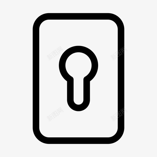 钥匙孔门锁svg_新图网 https://ixintu.com 钥匙孔 门锁 开锁