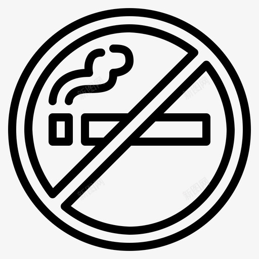禁止吸烟吸烟机场svg_新图网 https://ixintu.com 吸烟 禁止 机场