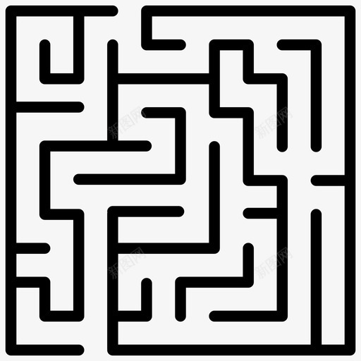 迷宫商业挑战路径svg_新图网 https://ixintu.com 迷宫 商业 挑战 路径 谜题 线图 图标