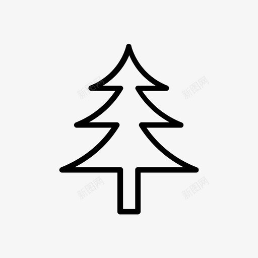 松树圣诞雪svg_新图网 https://ixintu.com 松树 圣诞 冬天 图标