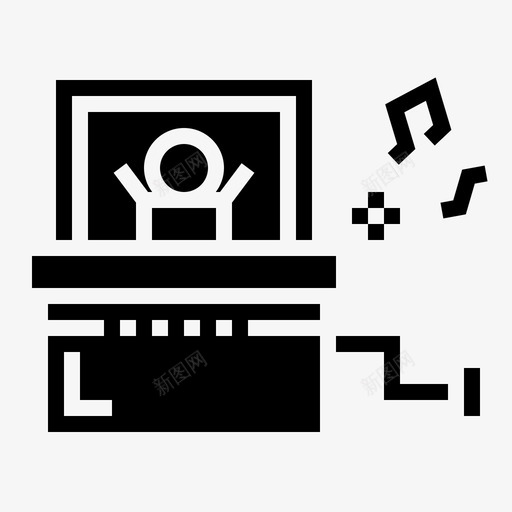 音乐盒音响玩具童年纯正svg_新图网 https://ixintu.com 音乐盒 音响 玩具 童年 纯正