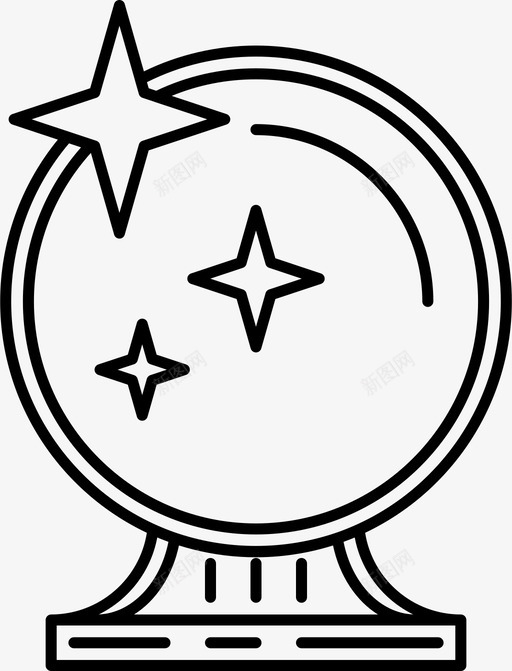 镜子水晶球万圣节svg_新图网 https://ixintu.com 镜子 水晶球 万圣节 恐怖 闪亮