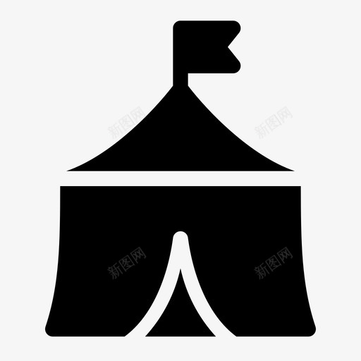 马戏团嘉年华节日svg_新图网 https://ixintu.com 帐篷 马戏团 嘉年华 节日