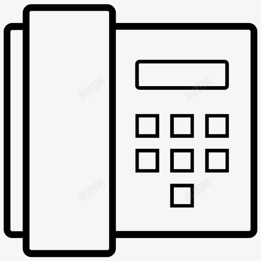 固定电话电话voipsvg_新图网 https://ixintu.com 电话 固定 互联网 设备