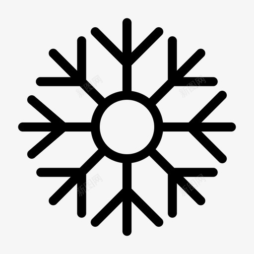 雪圣诞节雪花svg_新图网 https://ixintu.com 圣诞节 雪花 冰雪 冬天 像素 完美 线图 图标