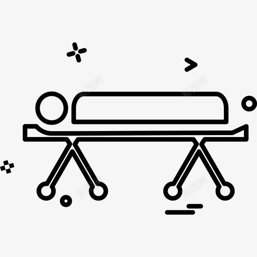 医院医务人员病人svg_新图网 https://ixintu.com 医院 医务人员 病人 担架
