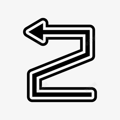 箭头背面方向svg_新图网 https://ixintu.com 箭头 背面 方向 方式 锯齿形 圆形 线条 边缘