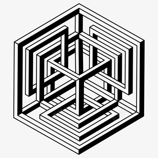幻觉3d混乱svg_新图网 https://ixintu.com 光学 错觉 幻觉 混乱 几何学