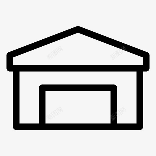 机库机场航空svg_新图网 https://ixintu.com 机库 机场 航空 车库 车棚