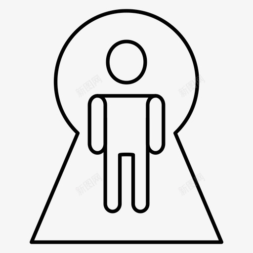员工头像焦点svg_新图网 https://ixintu.com 员工 头像 焦点 目标 用户 成功 机会 会的 细线 图标