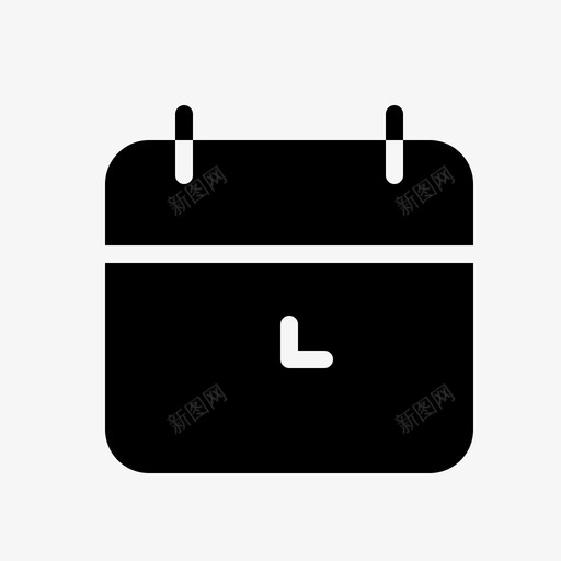 时间管理日历时钟svg_新图网 https://ixintu.com 时间管理 日历 时钟 日程表 字形