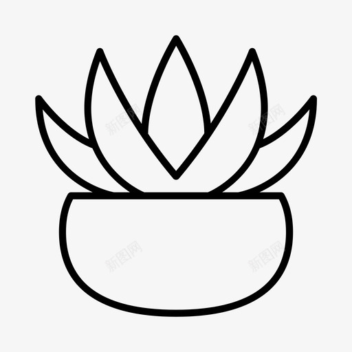 多汁装饰环境svg_新图网 https://ixintu.com 植物 多汁 装饰 环境 花园 盆栽