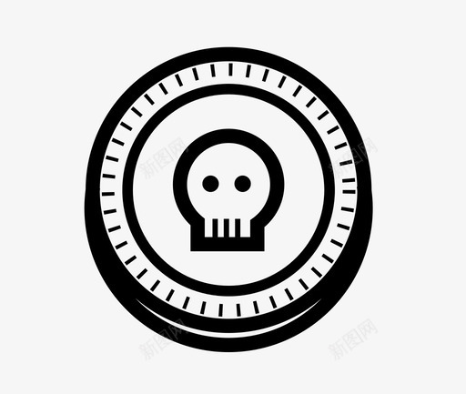 硬币金子钱svg_新图网 https://ixintu.com 海盗 硬币 金子 钱海盗
