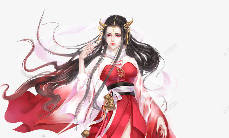 冷艳女鬼11png免抠素材_新图网 https://ixintu.com 冷艳 女鬼 女鬼PNG