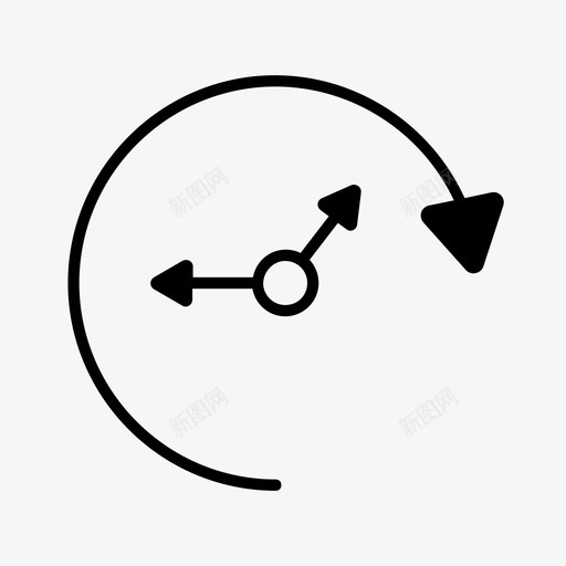 时钟时间时间卷2svg_新图网 https://ixintu.com 时间 时钟
