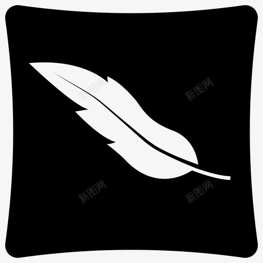 垫子被褥羽绒svg_新图网 https://ixintu.com 枕头 垫子 被褥 羽绒 放松 睡垫 干洗 洗衣 符号 图标