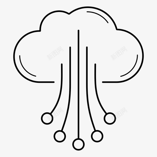 信息技术云概念数据svg_新图网 https://ixintu.com 信息技术 概念 数据 网络