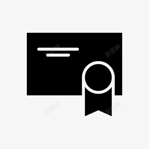 证书赏识文凭svg_新图网 https://ixintu.com 奖章 证书 赏识 文凭