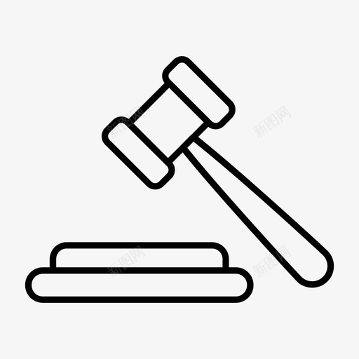 法官法庭犯罪svg_新图网 https://ixintu.com 法官 法官法 法庭 犯罪 木槌 律师