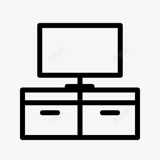 电视桌书柜抽屉svg_新图网 https://ixintu.com 电视 家具 书柜 抽屉 我的 我的家
