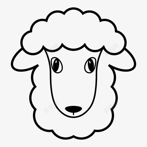 羔羊动物纯真svg_新图网 https://ixintu.com 羔羊 动物 纯真 无辜 羊肉 绵羊 动物性