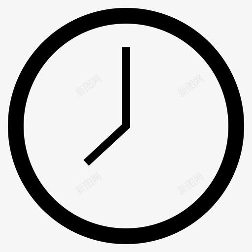 时钟常规小时svg_新图网 https://ixintu.com 时钟 常规 小时 时间
