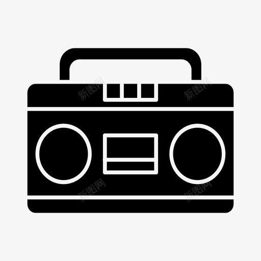 磁带录音机svg_新图网 https://ixintu.com 录音机 磁带