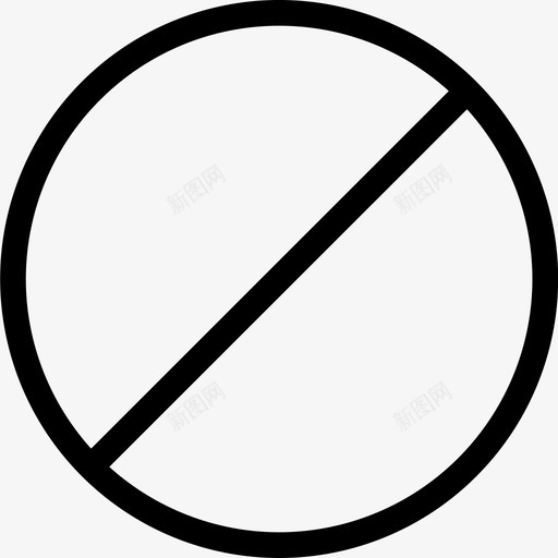 停止禁止阻止svg_新图网 https://ixintu.com 禁止 停止 阻止 垃圾 邮件 基本 图标 标灯