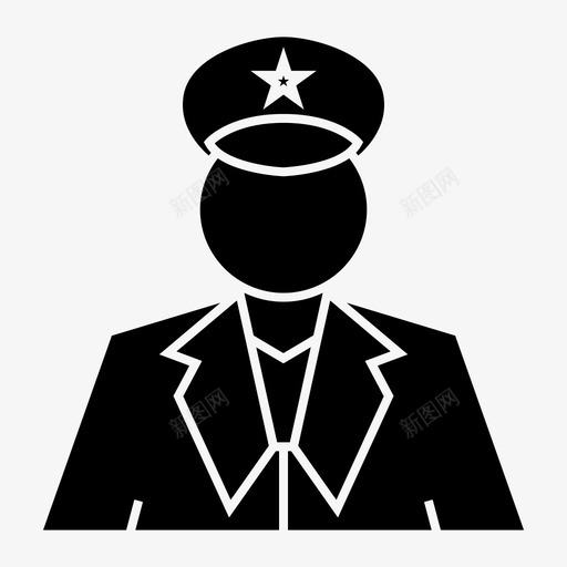 指挥官军队将军svg_新图网 https://ixintu.com 元帅 军人 军队 将军 指挥官 线条指挥家 领袖