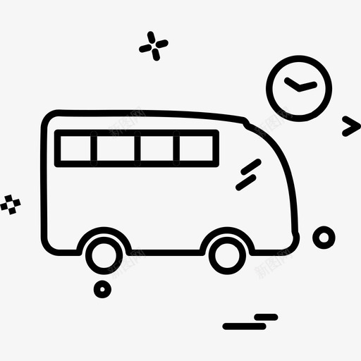 救护车公共汽车交通工具svg_新图网 https://ixintu.com 救护车 公共汽车 交通工具