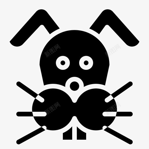 兔子狗猎狗svg_新图网 https://ixintu.com 兔子 猎狗
