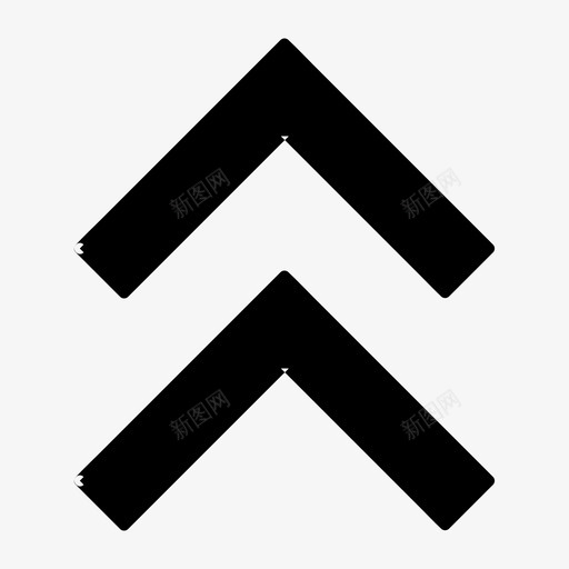 双箭头向上箭头方向svg_新图网 https://ixintu.com 箭头 向上 向前进 上传 基本 图标 所有 尺寸