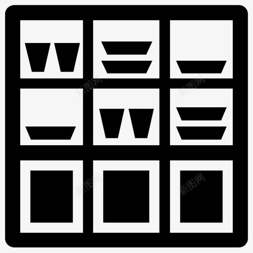 采购产品橱窗厨房橱柜厨房家具svg_新图网 https://ixintu.com 采购 产品 橱窗 厨房 橱柜 厨房家具 陶器 壁橱 展示柜 家务活 实心
