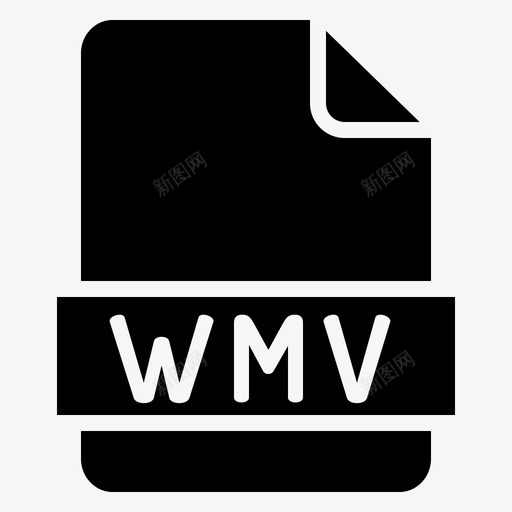wmv扩展名文件svg_新图网 https://ixintu.com 扩展名 文件