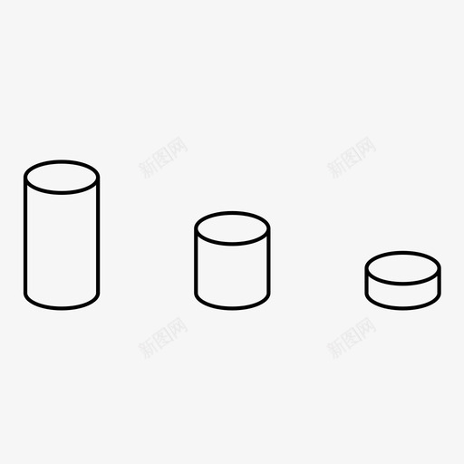 柱面图三维业务svg_新图网 https://ixintu.com 柱面 业务 演示 图三 三维 信息