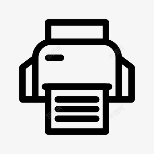 打印机业务设备svg_新图网 https://ixintu.com 财务 打印机 业务 设备 企业