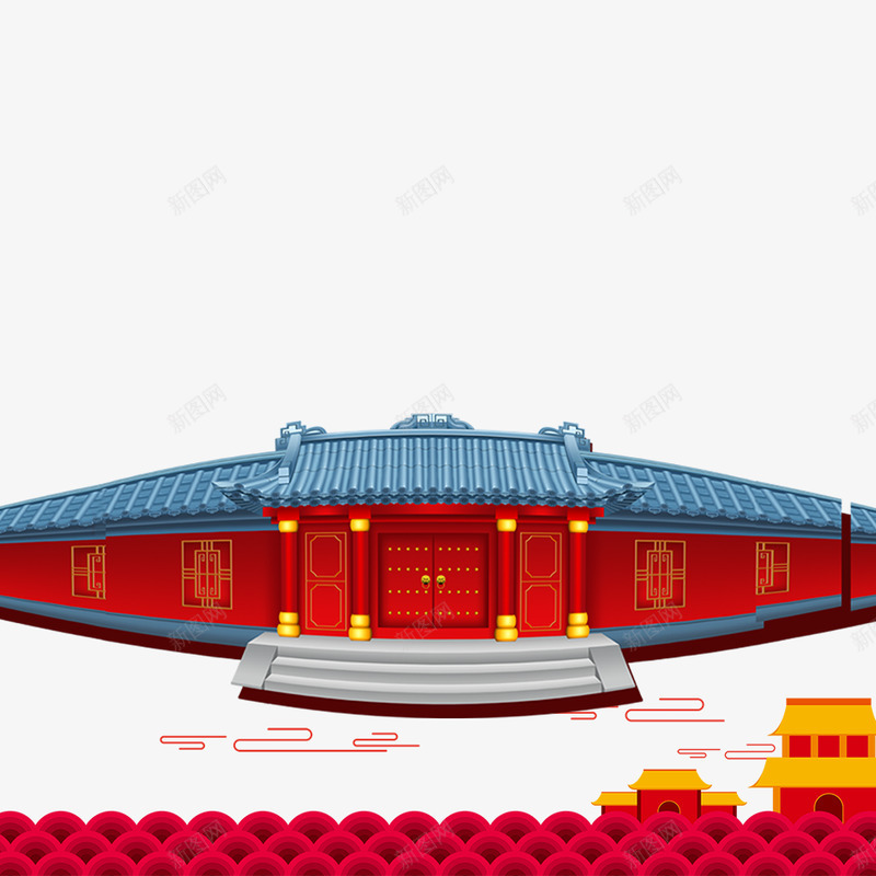 古代大院子png免抠素材_新图网 https://ixintu.com 古代 大院 院子