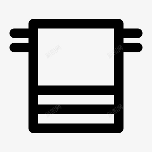 毛巾浴缸清洁用品svg_新图网 https://ixintu.com 毛巾 浴缸 清洁用品 衣架 毛巾架 美容 轮廓