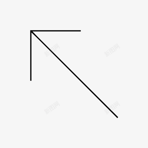 箭头左上混合线svg_新图网 https://ixintu.com 箭头 左上 混合 合线