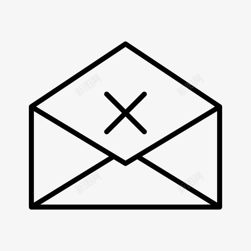 失败信封信件svg_新图网 https://ixintu.com 失败 信封 信件 邮件 信息