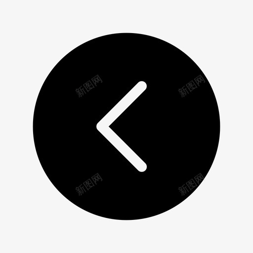 箭头方向左svg_新图网 https://ixintu.com 箭头 方向左 向左 上一个 随机 图标