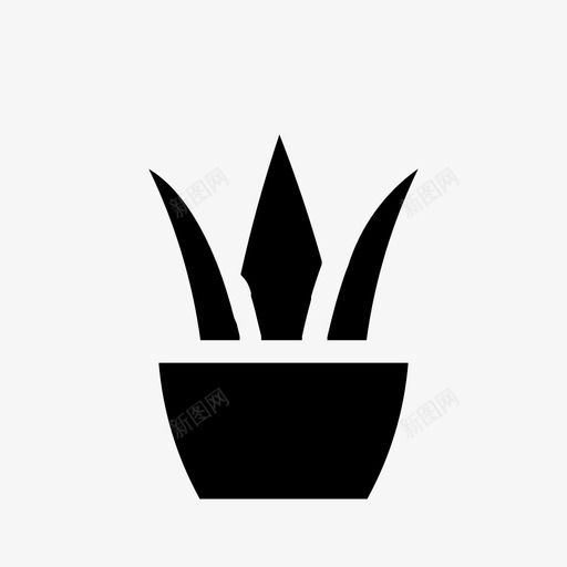 芦荟花园绿色svg_新图网 https://ixintu.com 芦荟 植物 花园 绿色 叶子 自然 填充