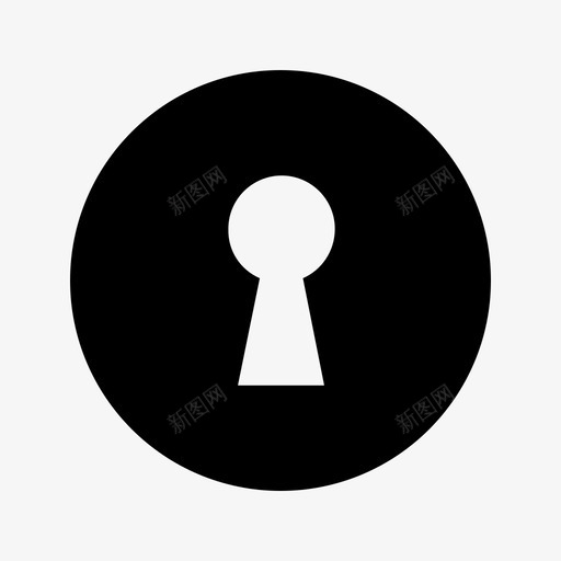 钥匙孔锁密码svg_新图网 https://ixintu.com 钥匙孔 密码