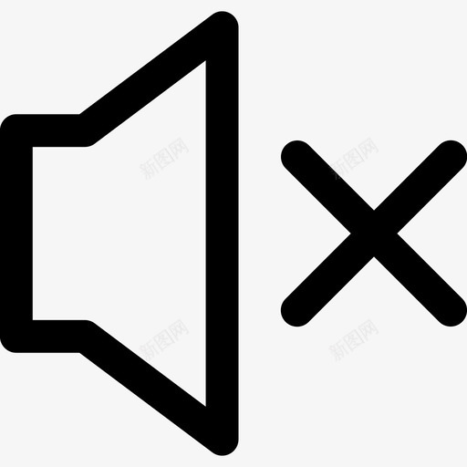 视频监控09工具图标禁音svg_新图网 https://ixintu.com 视频监控 工具 图标 禁音