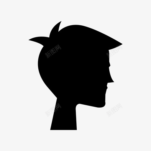 用户男孩头svg_新图网 https://ixintu.com 用户 男孩 头人 人人 男性 头像
