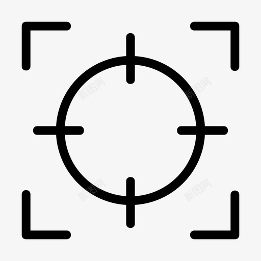 聚焦捕获十字线svg_新图网 https://ixintu.com 目标 聚焦 捕获 十字 金融投资 字形